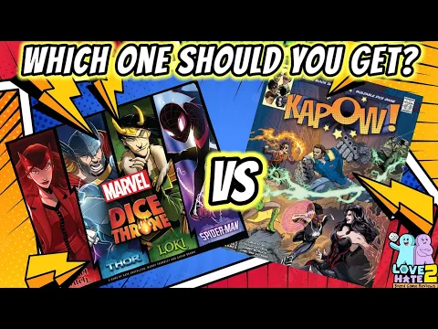 Marvel Dice Throne VS Kapow! | Which Superhero Dice Chucker Should You Get? #boardgamereview