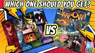 Marvel Dice Throne VS Kapow! | Which Superhero Dice Chucker Should You Get? #boardgamereview