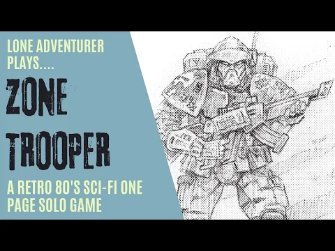 Zone Trooper | A retro 80s sci-fi game | Solo Playthrough