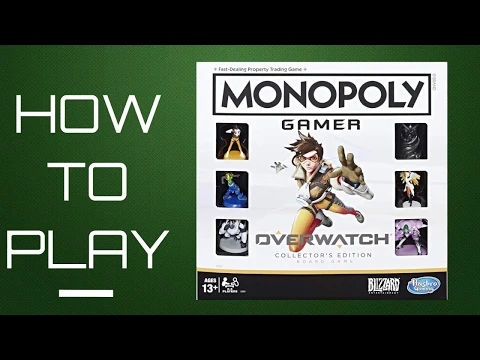 How To Play Monopoly Gamer: Overwatch Edition Board Game by Hasbro.