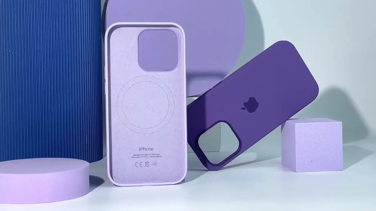 Чохол Silicone case (AAA) full with Magsafe для Apple iPhone 12 Pro Max (6.7"") (Фіолетовий / Amethyst)