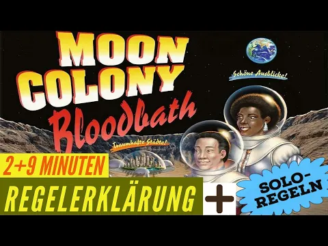 Moon Colony Bloodbath Regeln Anleitung Regelvideo Kartenspiel + Solo Nominiert zum Kennerspiel 2026