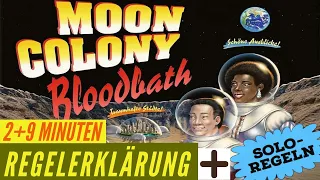 Moon Colony Bloodbath Regeln Anleitung Regelvideo Kartenspiel + Solo Nominiert zum Kennerspiel 2026