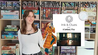 A Lethal Fix - Ink & Clues Mystery Game | Solo Playthrough