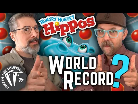 The world's fastest hippos attempt a brand new board game World Record - Lost In The Shuffle