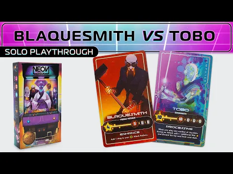 Blaquesmith vs Tobo | Neon Reign | Solo Playthrough Hard Mode