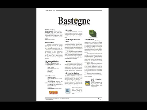 Bastogne (SCS) - Reading the rules