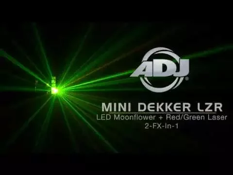 Product video thumbnail for ADJ American DJ Mini Dekker LZR LED Moonflower FX &amp; Laser Light