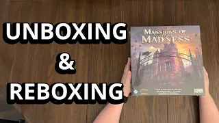 Mansions of Madness - Board Game Unboxing & Reboxing - What's in the Box?