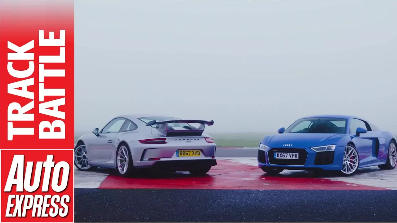 Audi R8 RWS vs Porsche 911 GT3: which is fastest in the wet?