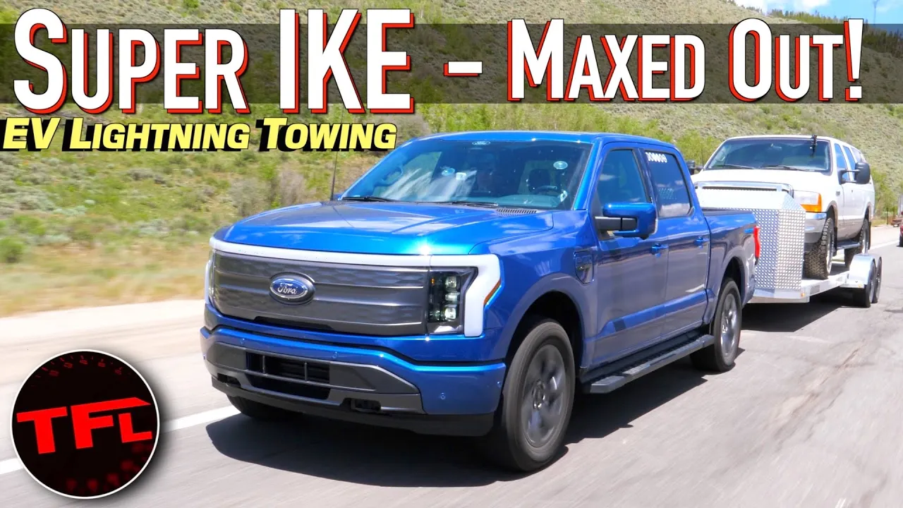 The Electric Ford F-150 Lightning Takes On The World's Toughest Towing Test (Raw & Unedited)