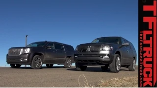 2015 Lincoln Navigator vs GMC Yukon XL: 0-60 MPH Drag Race & Review