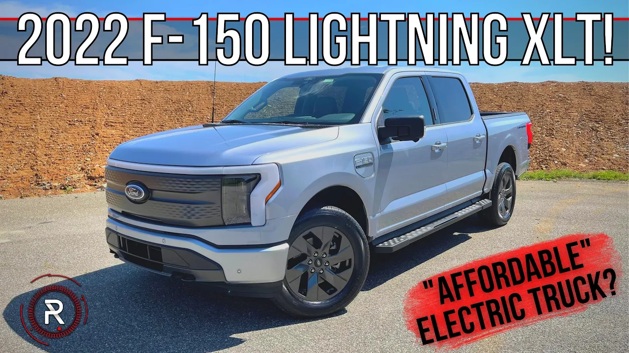 The 2022 Ford F-150 Lightning XLT Is A Less Pricey Quick & Quiet Electric Pick-Up Truck