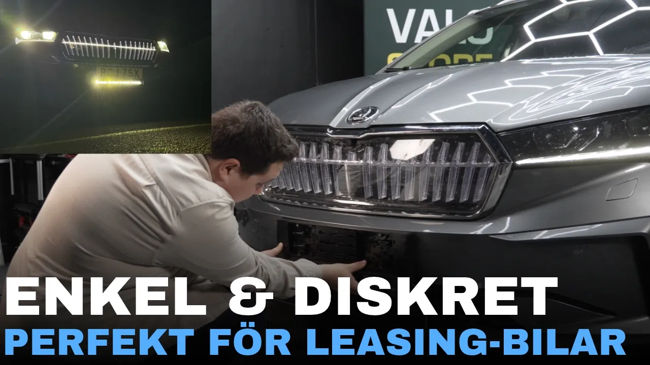 Installerar LED-ramp på Skoda Enyaq | Stor skillnad trots Skodas Matrix-belysning