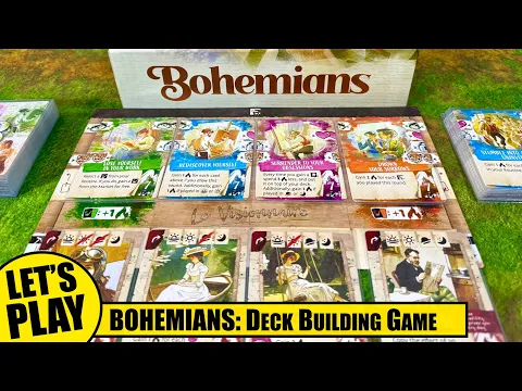 BOHEMIANS Deck Building Game | Standards Solo Game Playthrough | Portal Games