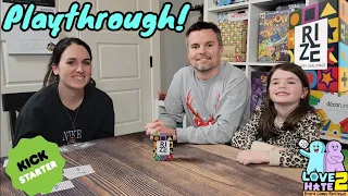 Playthrough of Rize Memory Challenge - Coming to #Kickstarter | Waffle Sandwich Games | Love 2 Hate