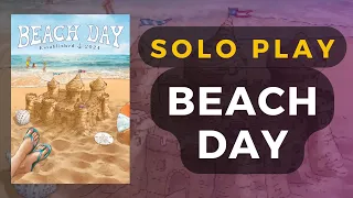 [Kickstarter Preview] Beach Day Board Game Solo Playthrough | DaniCha
