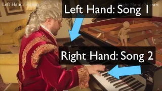 Playing Different Songs in Each Hand on Piano - Classical Mashup