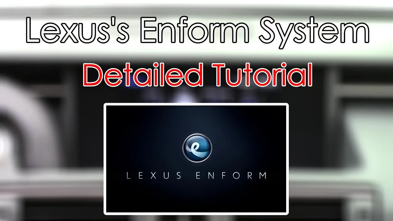 Lexus's Enform System 2015 Detailed Tutorial: Tech Help