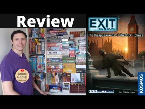 Exit: the Game - The Disappearance of Sherlock Holmes.How to play #escaperoom #boardgame AmassGames