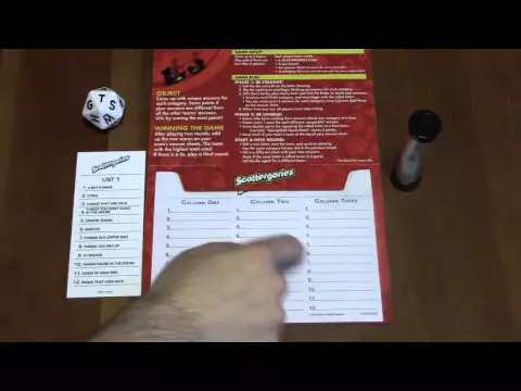 DGA Reviews: Scattergories (ep. 181)