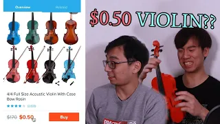 THESE 50 CENT VIOLINS LOOK HORRIBLE