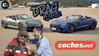 DRAG RACE Mercedes-AMG GT C Roadster vs Porsche 911 4S Cabrio | coches.net