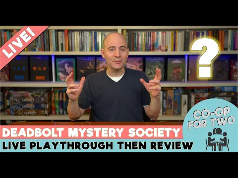 Deadbolt Mystery Society - Audience Choice - Temple of X - Live playthrough then Review
