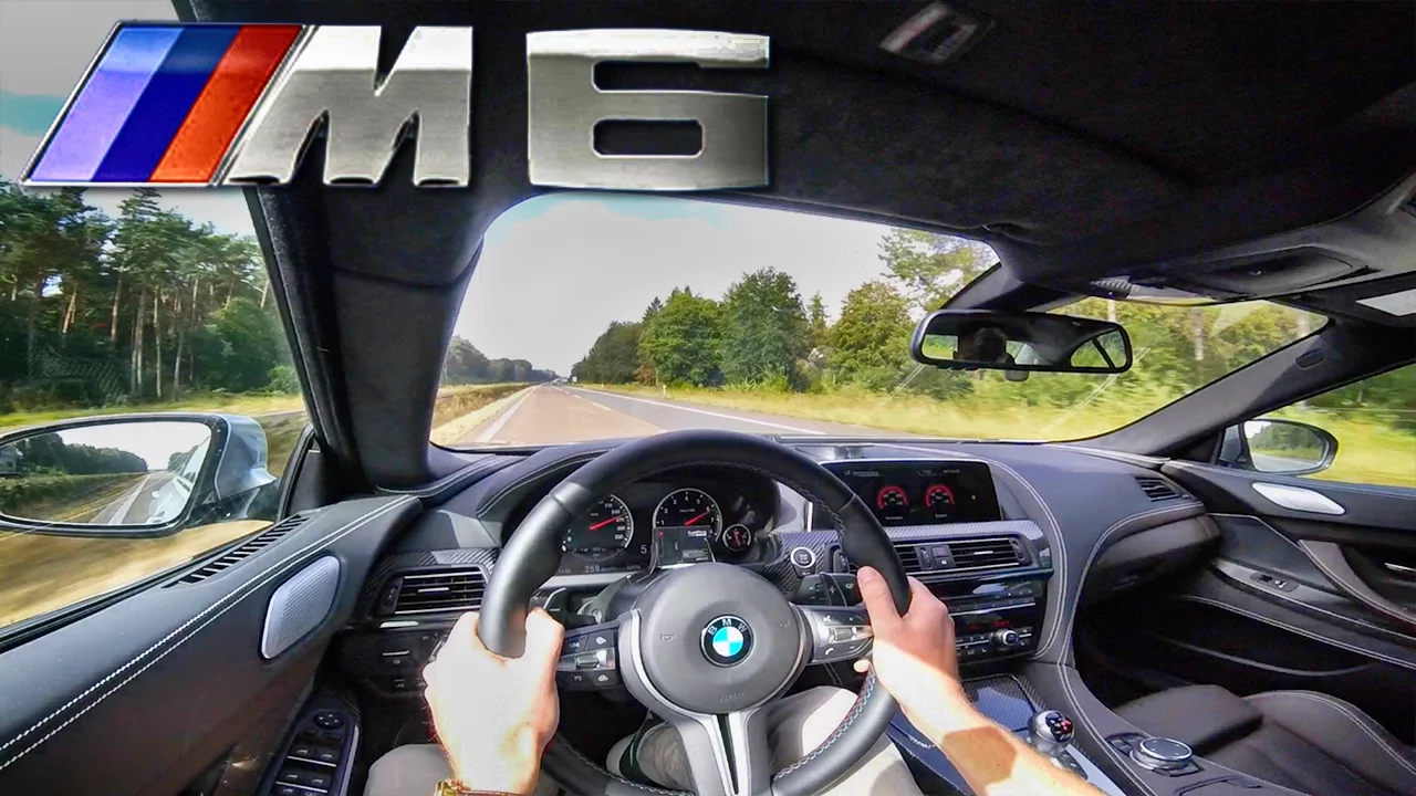 2017 BMW M6 600 HP TOP SPEED AutoBahn Drive & Interior Sound