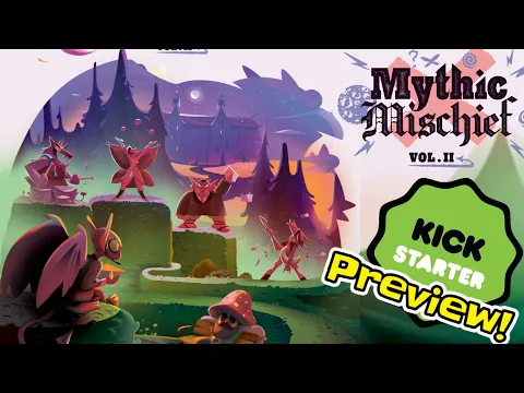 Preview of Mythic Mischief Vol 2 - Coming to #kickstarter | @IVGamesStudio| #boardgames