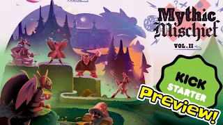 Preview of Mythic Mischief Vol 2 - Coming to #kickstarter | @IVGamesStudio| #boardgames