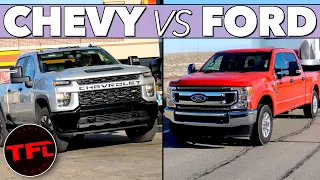 Ford vs Chevy MPG Verdict! Here’s How the F-250 7.3L V8 Compares to the Silverado V8 Towing & Not!
