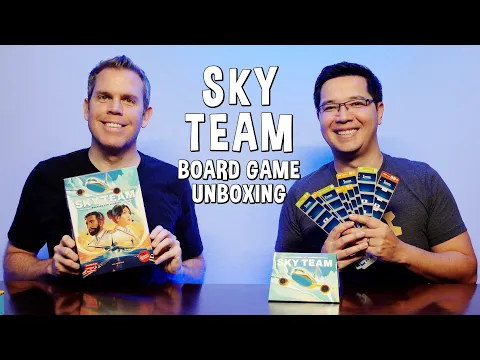 Unboxing Sky Team - Airplane Pilot Board Game
