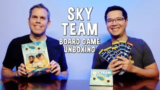 Unboxing Sky Team - Airplane Pilot Board Game