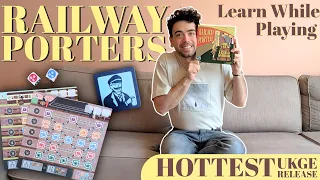 RAILWAY PORTERS | Learn While Playing + 2-Players Playthrough