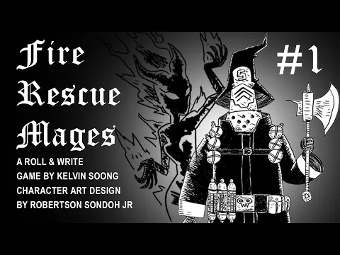 Fire Rescue Mages a Roll & Write Game Part 1