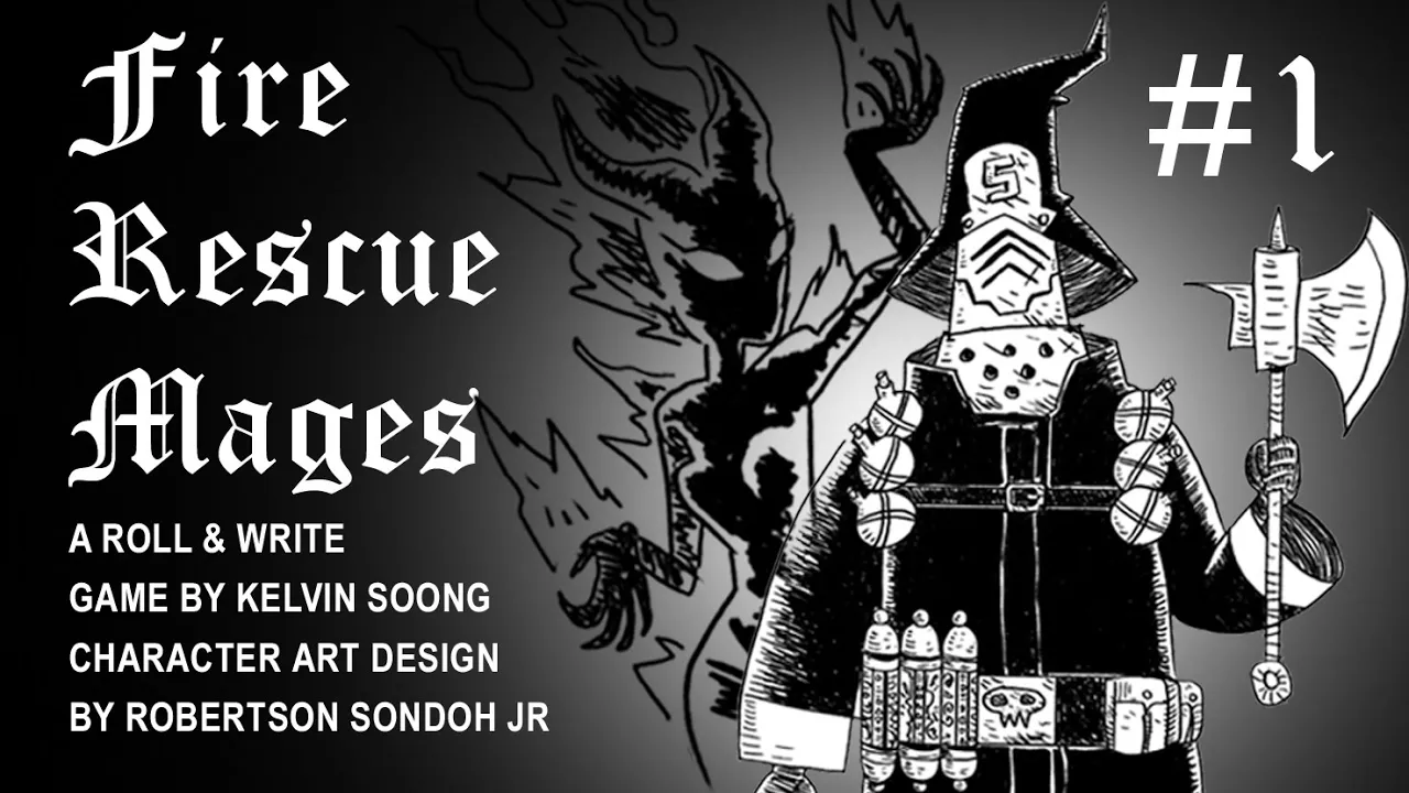 Fire Rescue Mages a Roll & Write Game Part 1