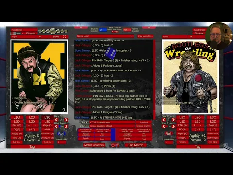 Title Match: The Steiners vs The Chain Gang Filsinger Games Solo Card Dice Wrestling rpg OCW 43