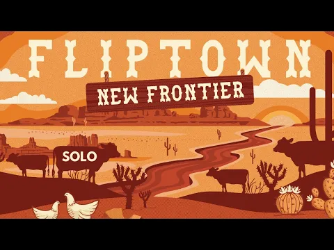 Fliptown: New Frontier expansion | Solo Board Game Teach and Playthrough (Review copy provided)