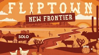 Fliptown: New Frontier expansion | Solo Board Game Teach and Playthrough (Review copy provided)