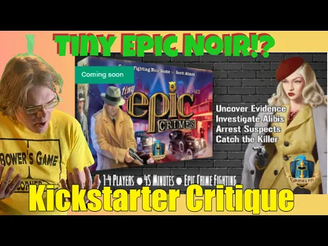 Tiny Epic Crimes - Kickstarter Crtique Review