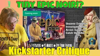 Tiny Epic Crimes - Kickstarter Crtique Review