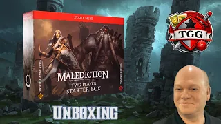 Malediction Two Player Starter Box Unboxing | Sigrith Andravos vs Thundersteps