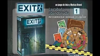Unboxing en español de Exit - La cabaña abandonada con el tapete de Maldito Games