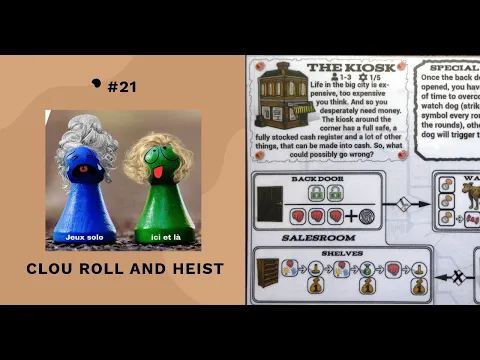 CLOU ROLL AND HEIST - #21 – Jeu de dés - Jeu solo print and play