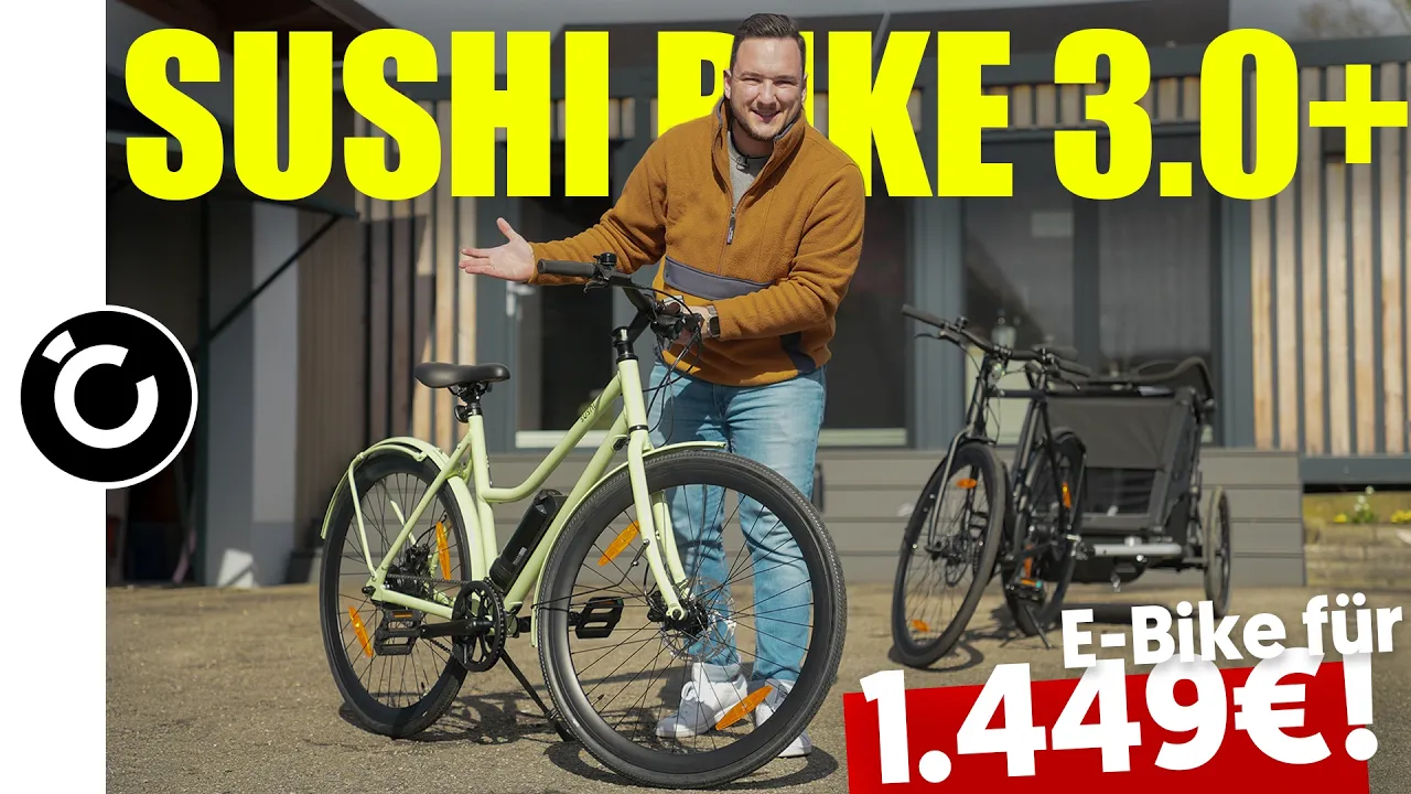 E-Bike für unter 1.500€: SUSHI BIKE 3.0+ Maki & California Roll Alltagstest