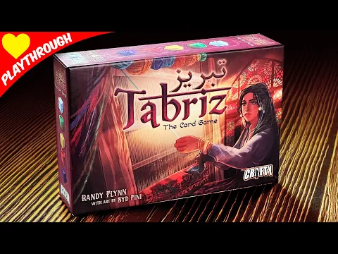 Tabriz The Card Game Play Through / Gameplay | 2p | Crafty Games | Randy Flynn