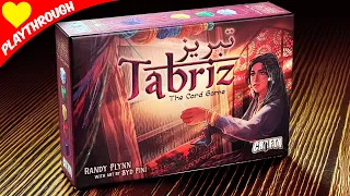 Tabriz The Card Game Play Through / Gameplay | 2p | Crafty Games | Randy Flynn