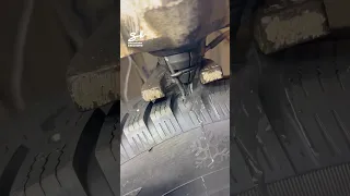 They've added nails to get a better grip on roads 😯 #tires #cars #vehicles