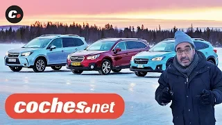 Subaru Winter Test | Impreza, XV, Forester, Outback, BRZ | Prueba / Review en español | coches.net